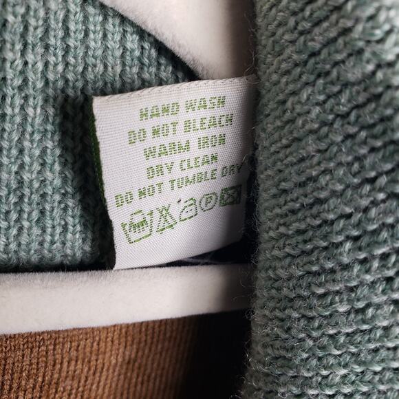 Orvis 100% Merino Wool Vest 1/4 Zip Men's Size L Light Green RN 70534 - Picture 6 of 13